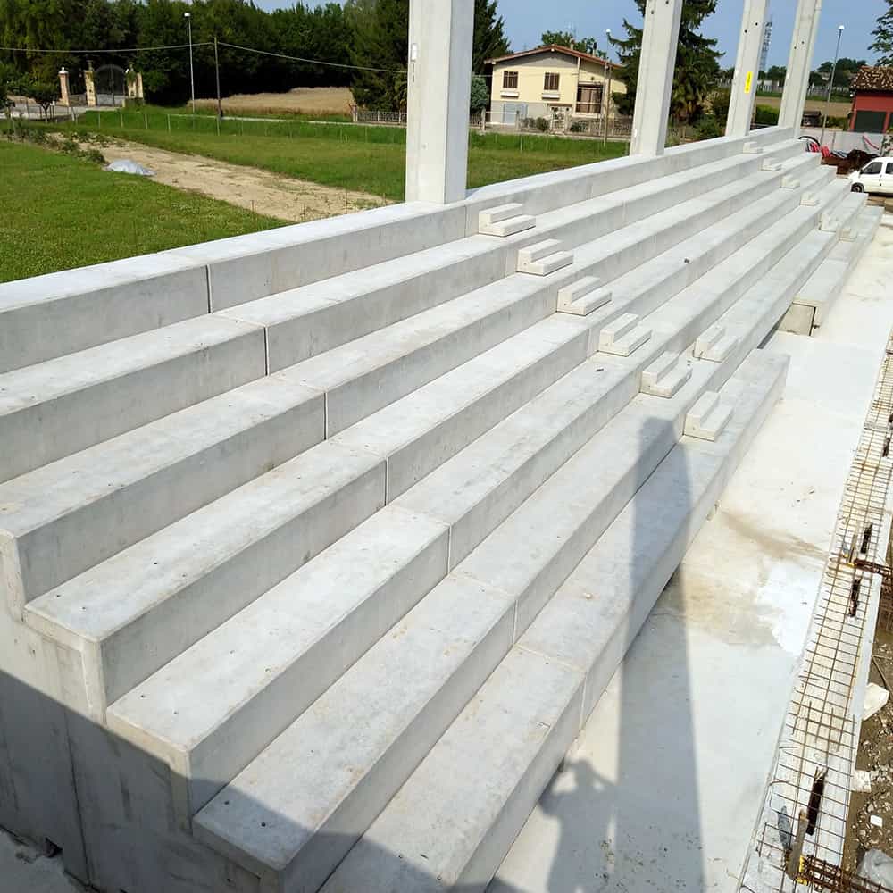 Tribuna Palestra Scuola Prefabbricata Calcestruzzo 01