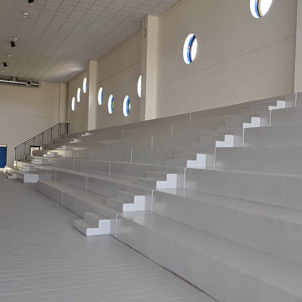 Tribuna Palestra Scuola Prefabbricata Calcestruzzo 10