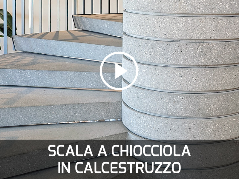 Scala Chiocciola Calcestruzzo