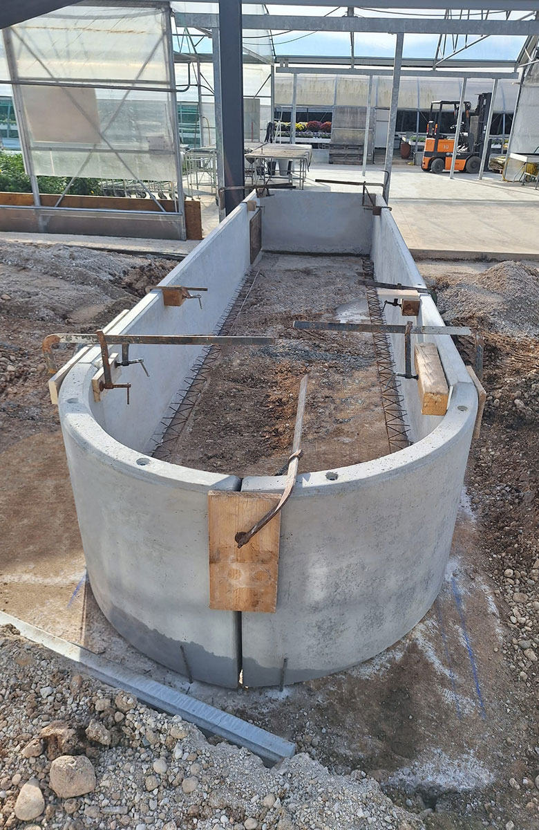 Panchine Fioriere Prefabbricate Calcestruzzo Cemento 110