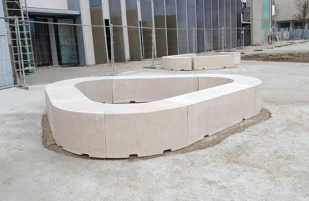 Panchine Fioriere Prefabbricate Calcestruzzo Cemento 115
