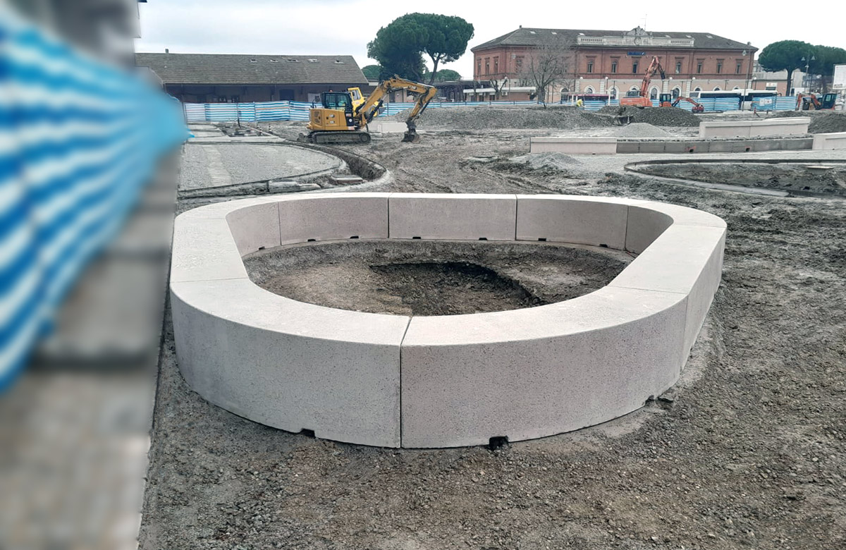 Panchine Fioriere Prefabbricate Calcestruzzo Cemento 116